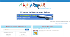 Desktop Screenshot of mansarovarjaipur.com