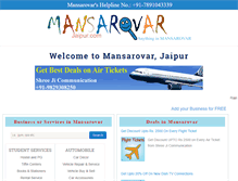 Tablet Screenshot of mansarovarjaipur.com